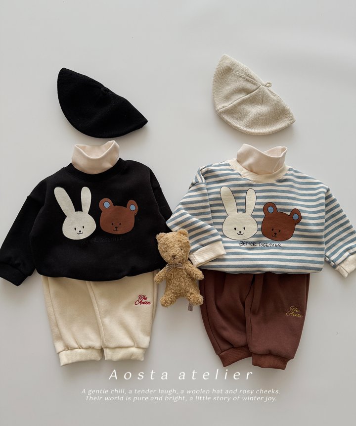 Aosta - Korean Baby Fashion - #babyfashion - Bear Toto Sweatshirt - 3