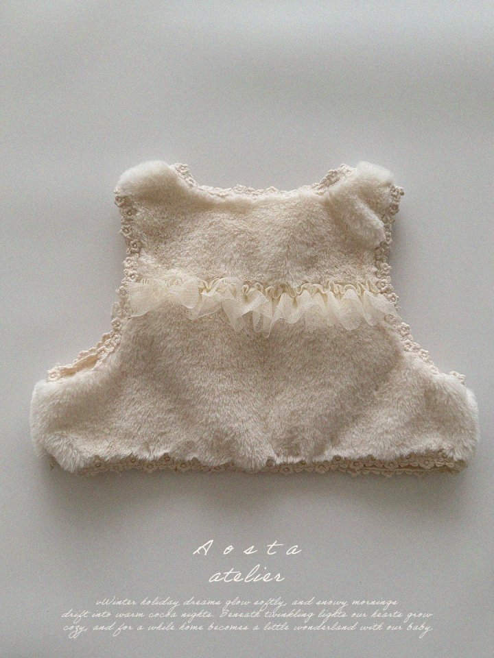 Aosta - Korean Baby Fashion - #babyfever - Soft Open Vest - 2