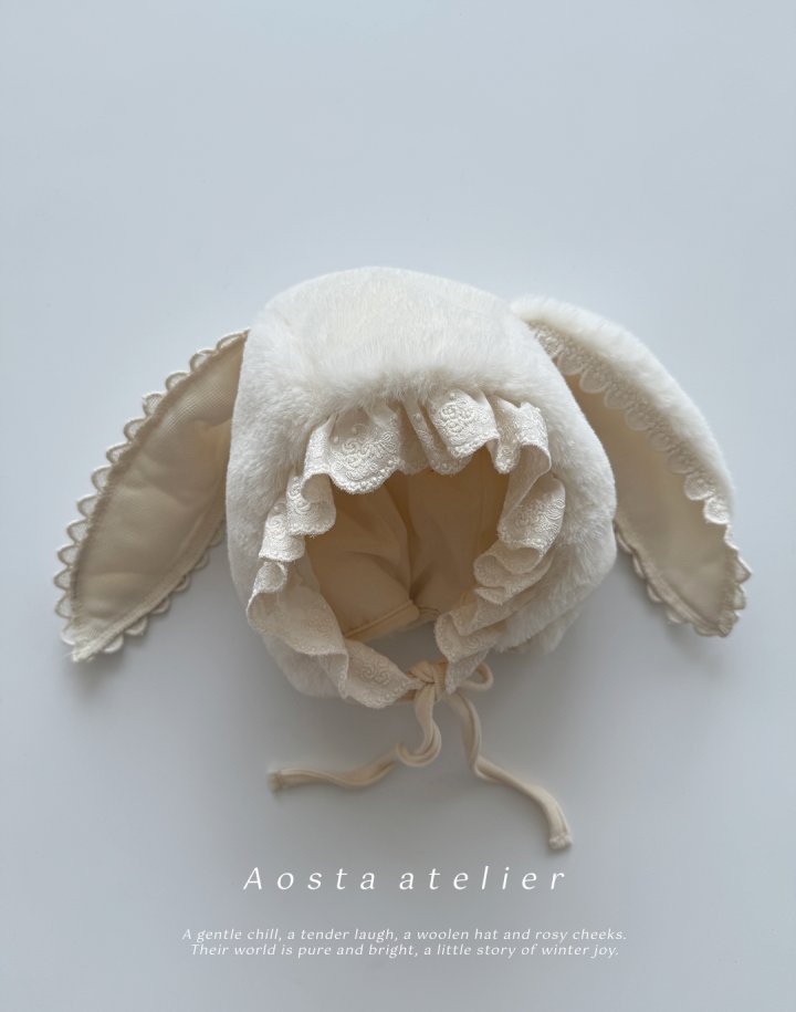 Aosta - Korean Baby Fashion - #babyfever - Soft Rabbit Hat