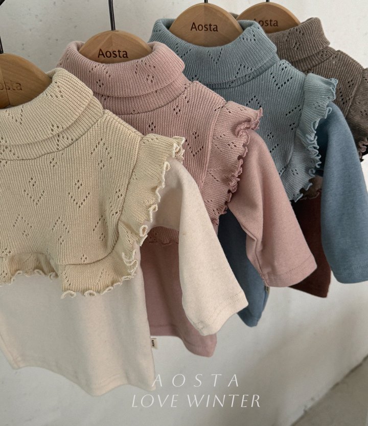 Aosta - Korean Baby Fashion - #babyfever - L'été Frill Turtleneck - 2
