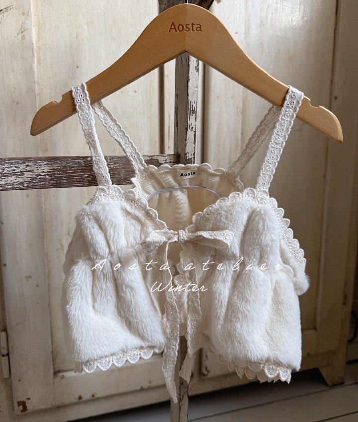 Aosta - Korean Baby Fashion - #babyfever - Soft Ribbon Bustier - 4