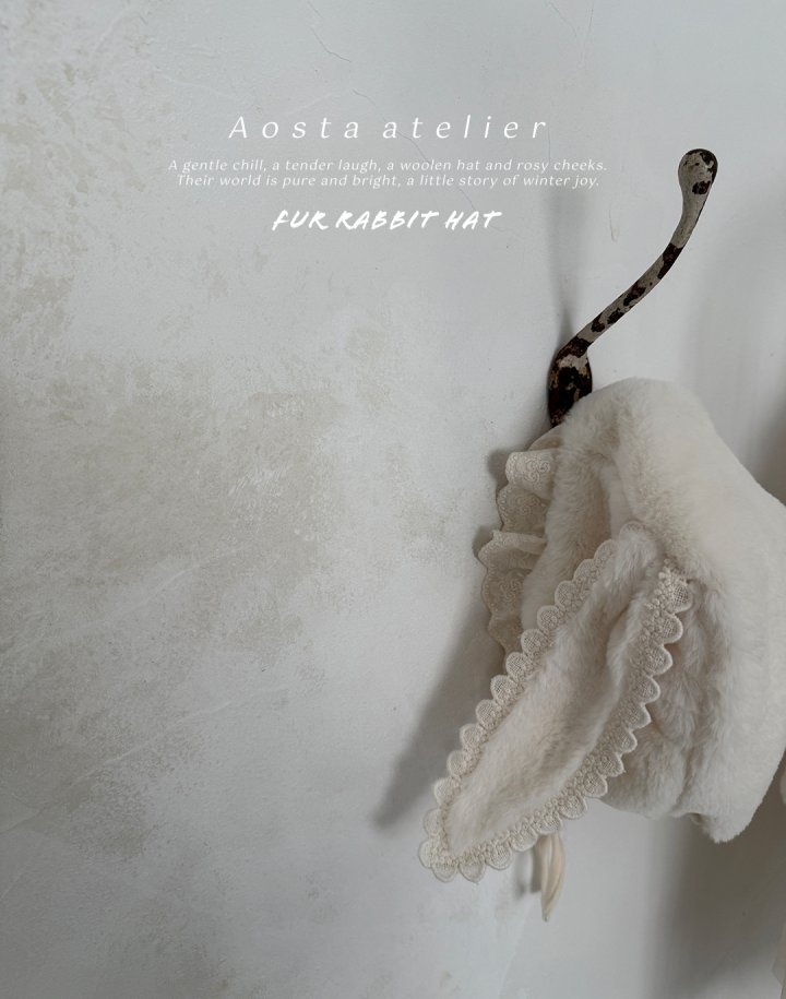 Aosta - Korean Baby Fashion - #babygirlfashion - Soft Rabbit Hat - 2