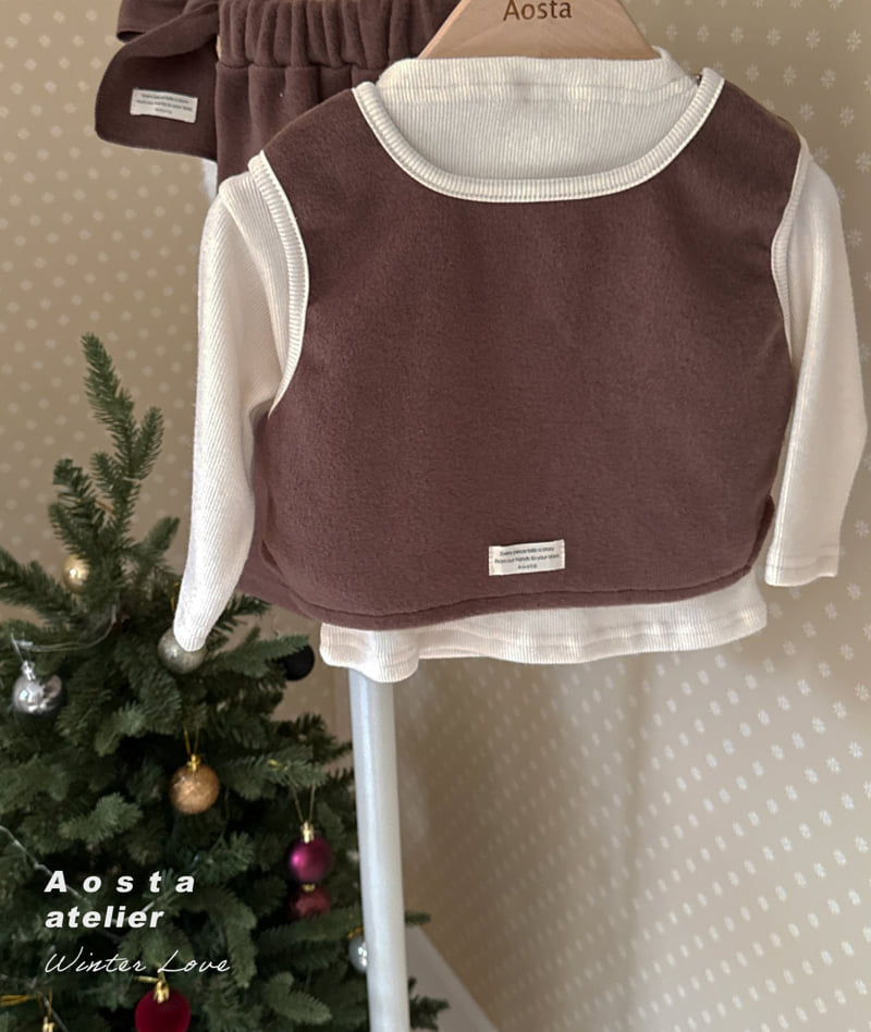 Aosta - Korean Baby Fashion - #babygirlfashion - Winter Vest - 5