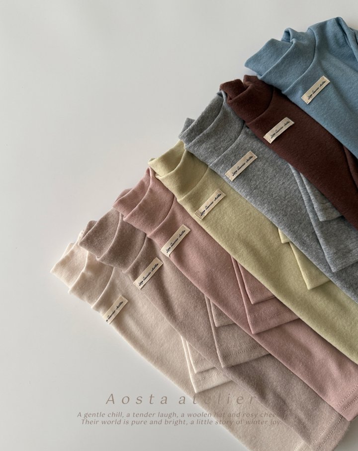 Aosta - Korean Baby Fashion - #babygirlfashion - Soft Turtleneck Tee - 5