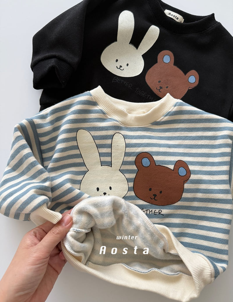 Aosta - Korean Baby Fashion - #babygirlfashion - Bear Toto Sweatshirt - 5
