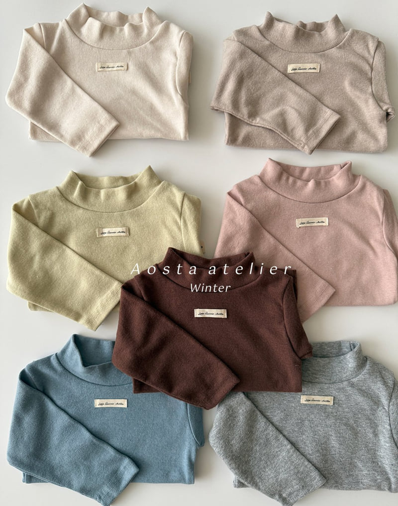 Aosta - Korean Baby Fashion - #babylifestyle - Soft Turtleneck Tee - 6