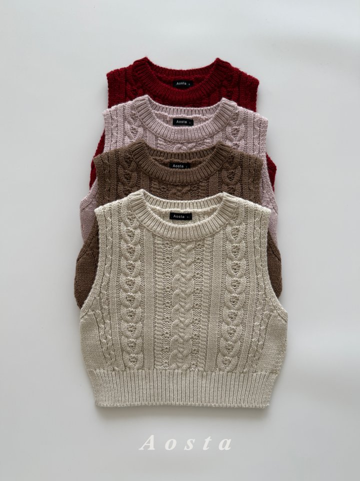 Aosta - Korean Baby Fashion - #babylifestyle - Knit Vest