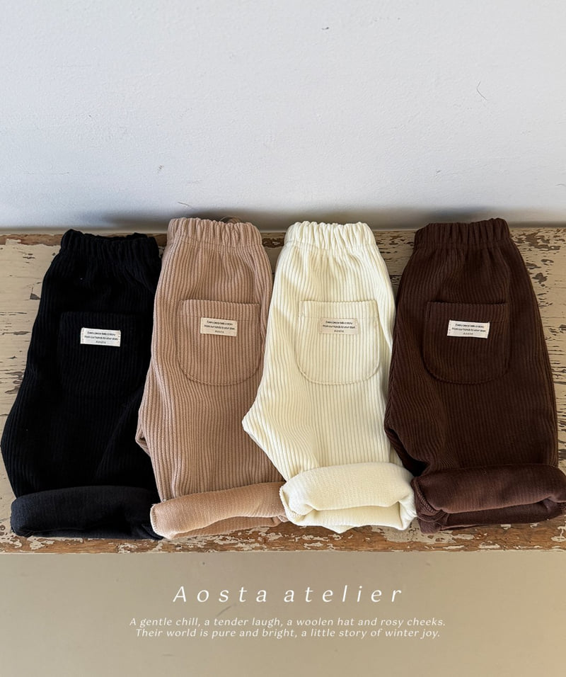 Aosta - Korean Baby Fashion - #babylifestyle - Corduroy Pants - 5