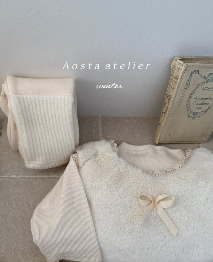 Aosta - Korean Baby Fashion - #babyoninstagram - Soft Ribbon Vest - 3