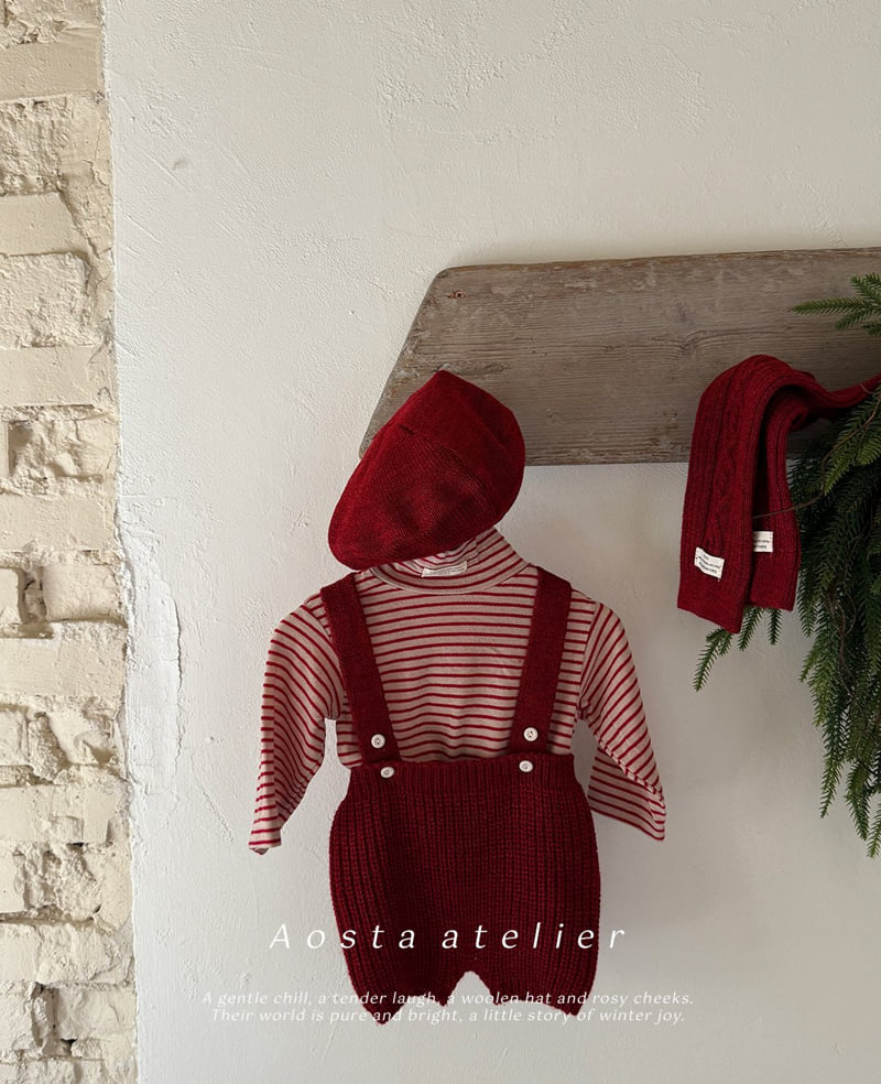 Aosta - Korean Baby Fashion - #babyoninstagram - Knit Overalls - 6