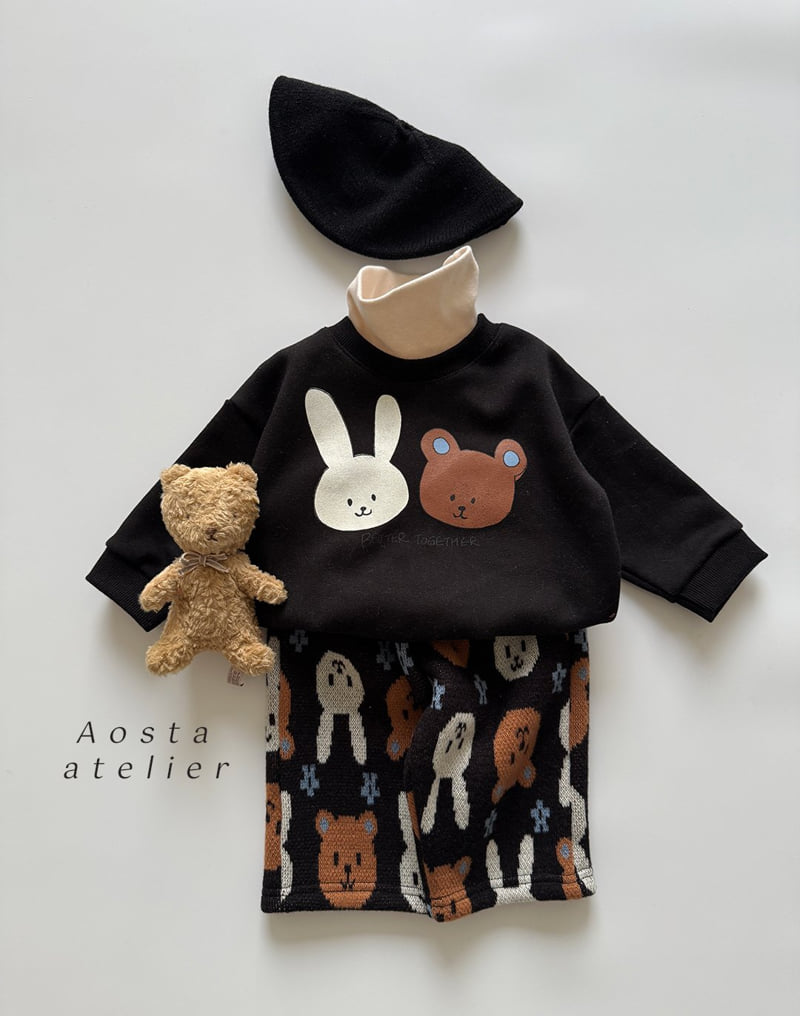 Aosta - Korean Baby Fashion - #babyoninstagram - Bear Toto Sweatshirt - 7