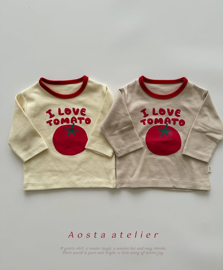Aosta - Korean Baby Fashion - #babyootd - Tomato Tee