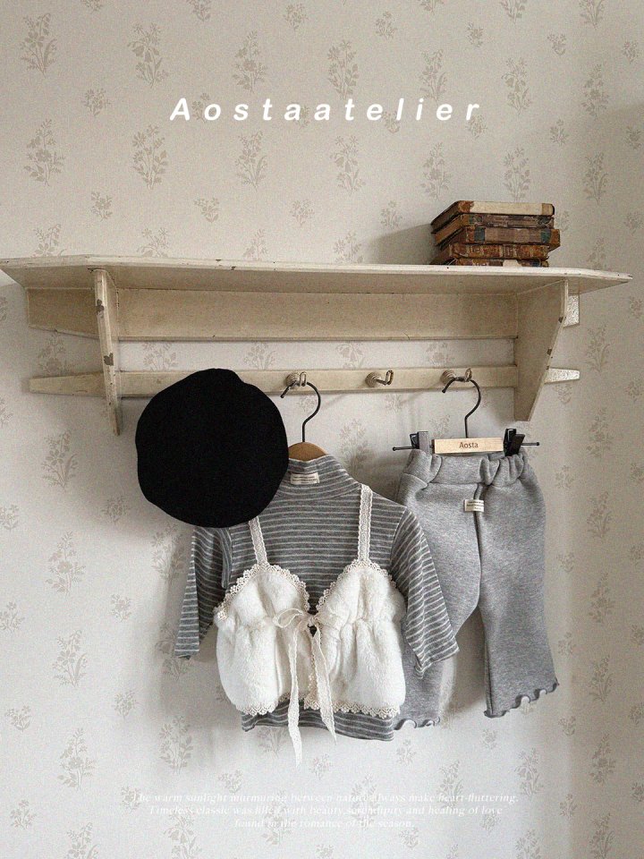 Aosta - Korean Baby Fashion - #babyootd - Soft Ribbon Bustier - 7