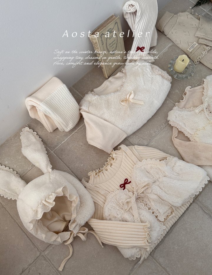 Aosta - Korean Baby Fashion - #babyoninstagram - Soft Ribbon Vest - 4