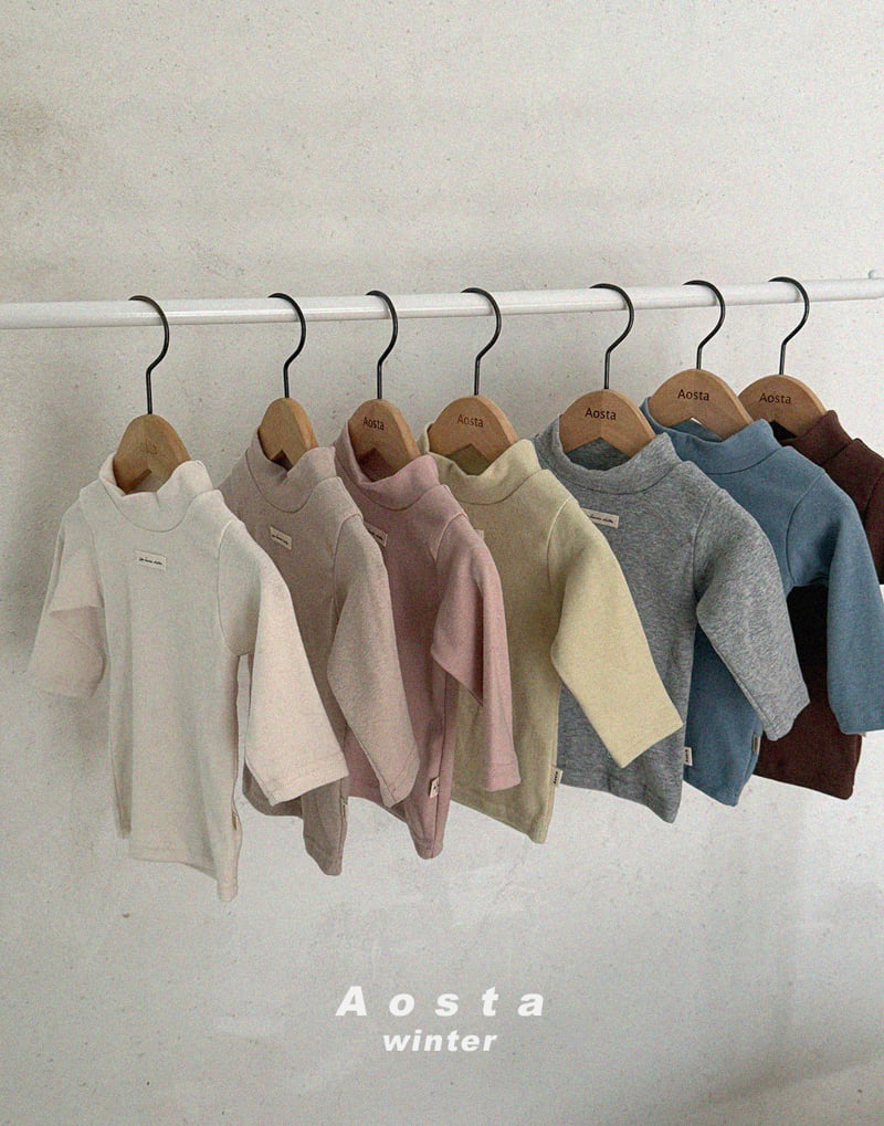 Aosta - Korean Baby Fashion - #babyootd - Soft Turtleneck Tee - 8