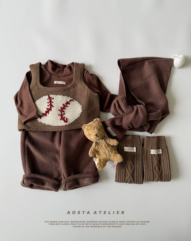 Aosta - Korean Baby Fashion - #babyootd - Knit O Vest - 5
