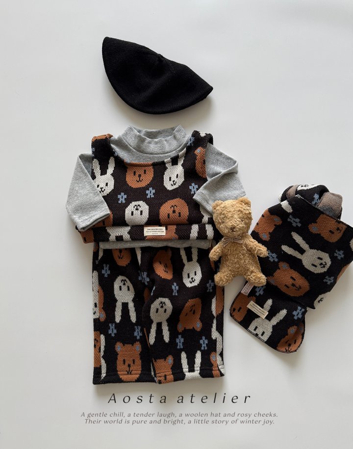 Aosta - Korean Baby Fashion - #babyootd - Nene Muffler - 12