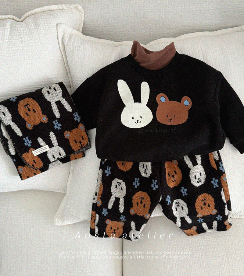 Aosta - Korean Baby Fashion - #babyootd - Bear Toto Sweatshirt - 8