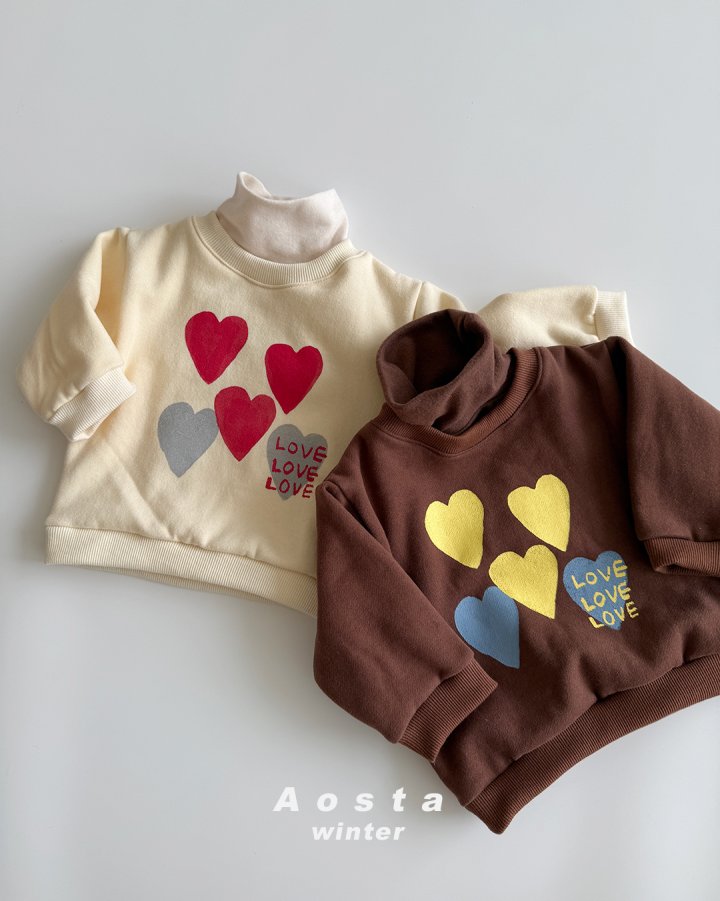 Aosta - Korean Baby Fashion - #babyoutfit - Heart Sweatshirt - 4