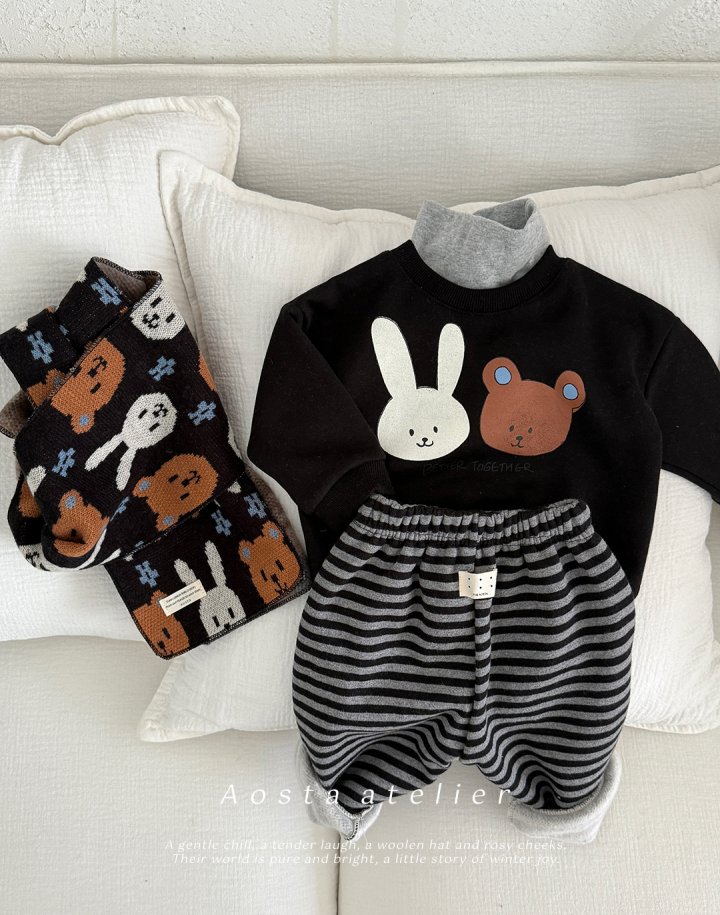 Aosta - Korean Baby Fashion - #babyoutfit - Fake Turtleneck - 11