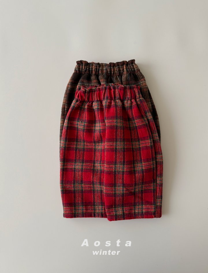 Aosta - Korean Baby Fashion - #babyoutfit - Check Pants - 2