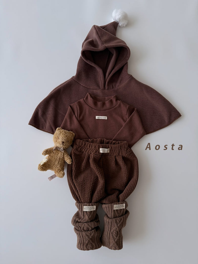 Aosta - Korean Baby Fashion - #babyoutfit - Winter Cone Cape - 4