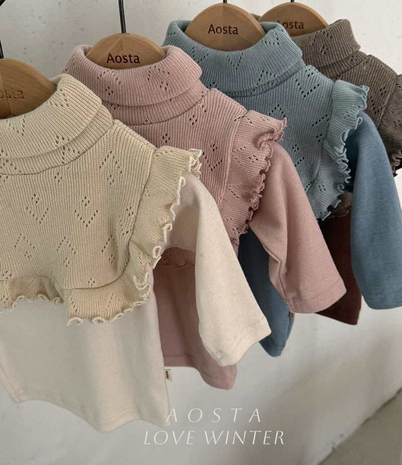 Aosta - Korean Baby Fashion - #babyoutfit - L'été Frill Turtleneck - 7