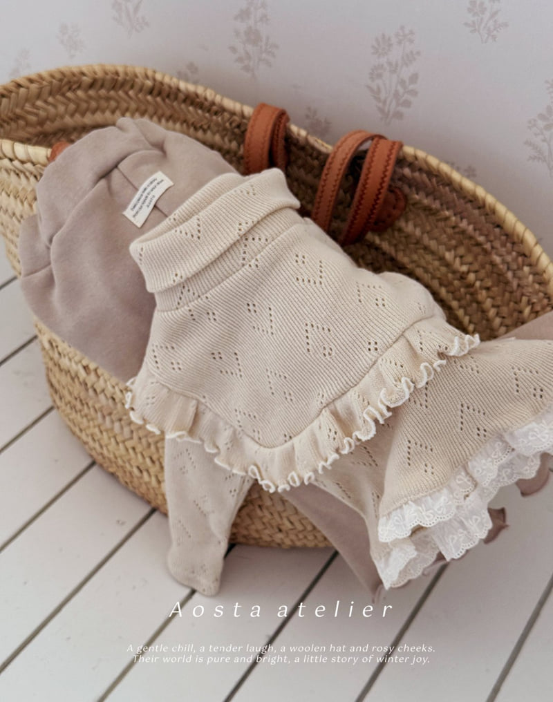 Aosta - Korean Baby Fashion - #babyoutfit - L'été Frill Turtleneck - 8