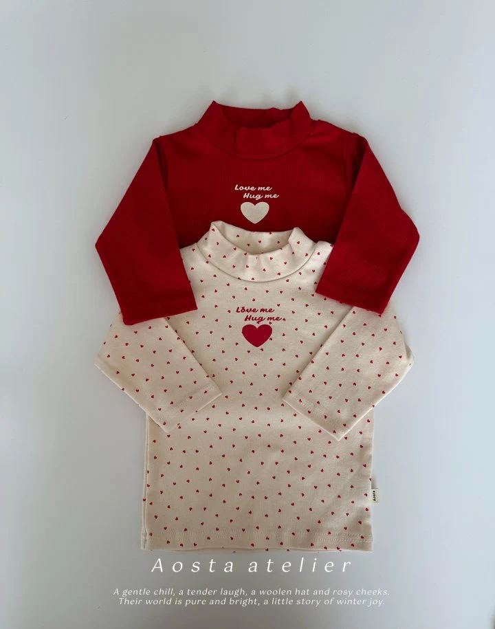 Aosta - Korean Baby Fashion - #babyoutfit - Love Me Turtleneck Tee