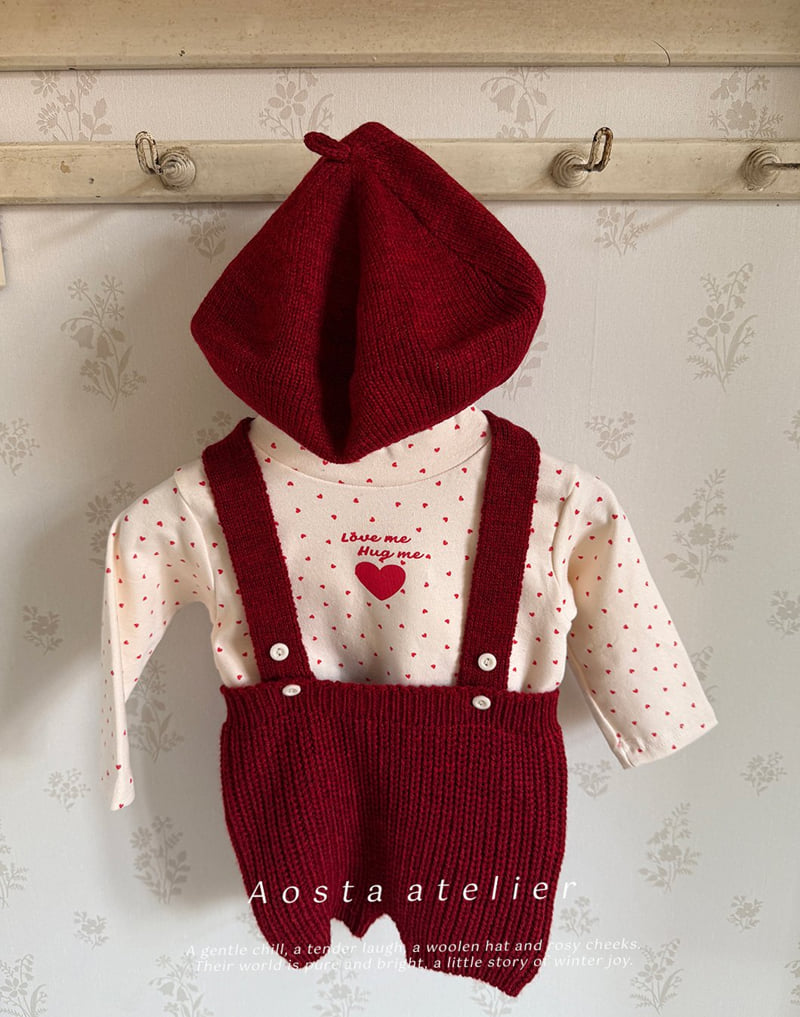 Aosta - Korean Baby Fashion - #babyoutfit - Knit Overalls - 8