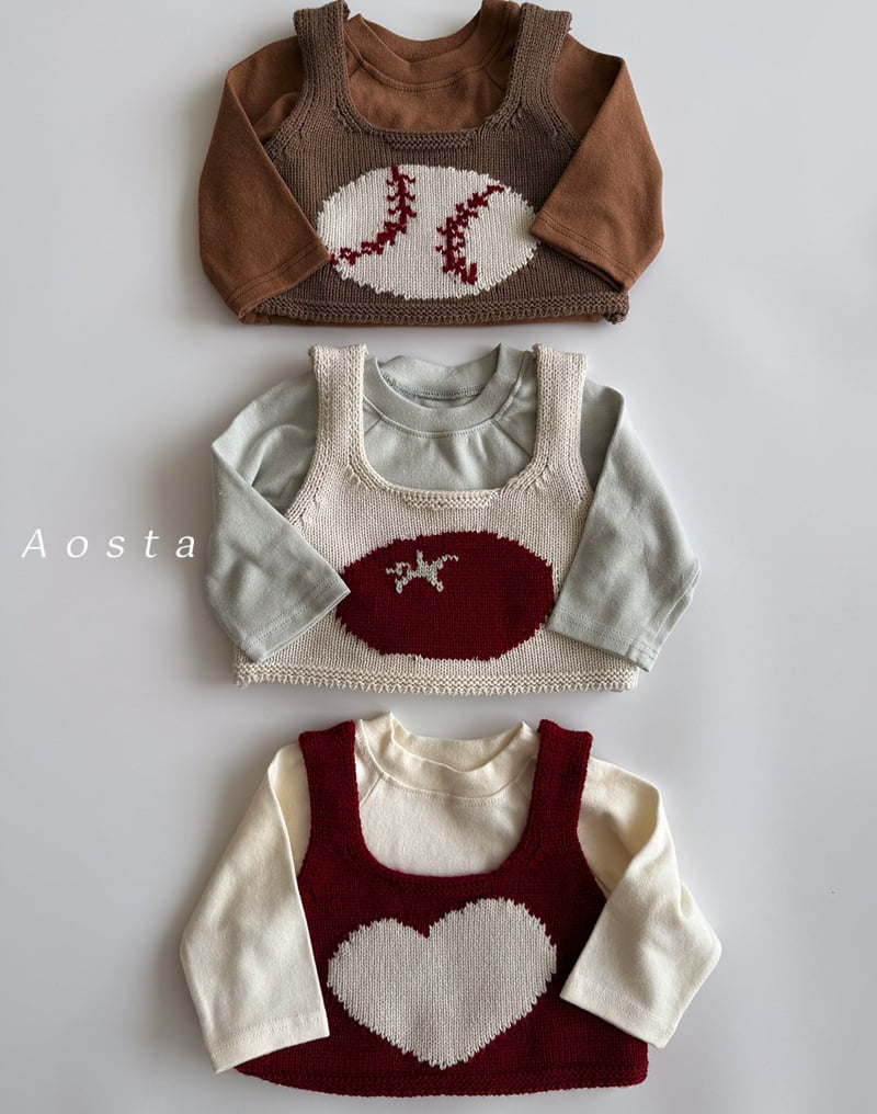 Aosta - Korean Baby Fashion - #babyoutfit - Knit O Vest - 7