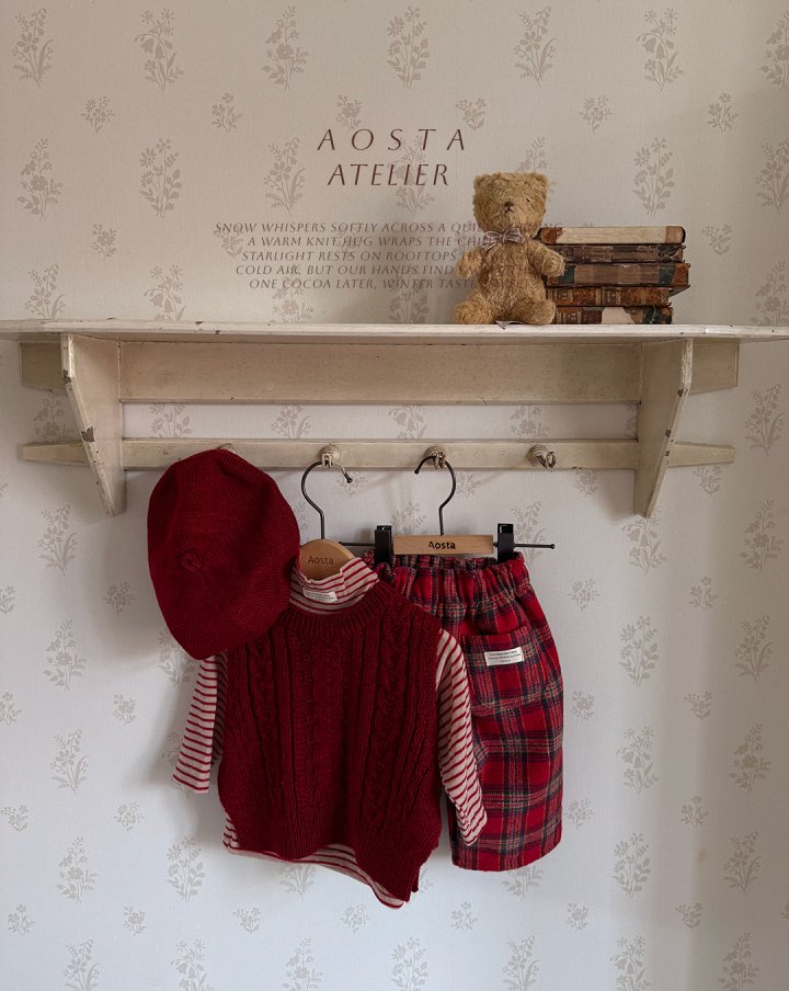 Aosta - Korean Baby Fashion - #babyootd - Knit Vest - 4