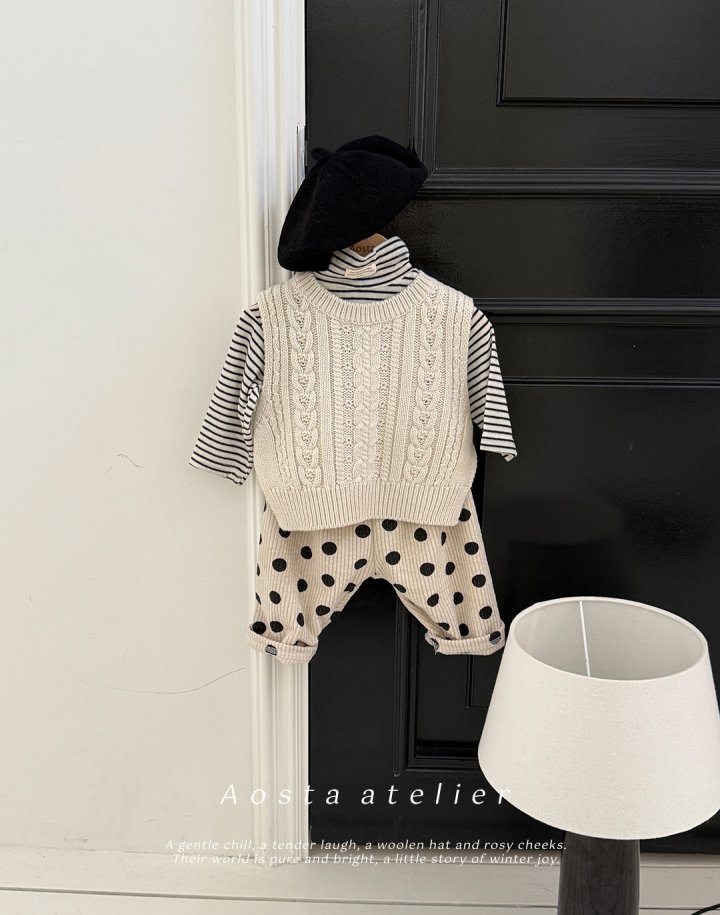 Aosta - Korean Baby Fashion - #babyoutfit - Knit Beret - 3