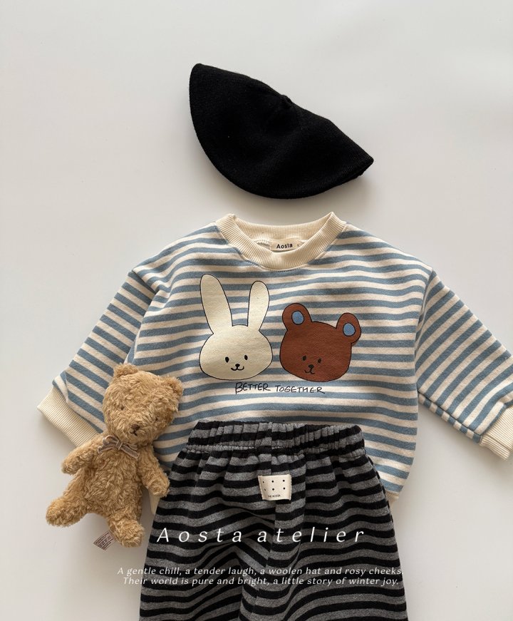 Aosta - Korean Baby Fashion - #babyoutfit - Bear Toto Sweatshirt - 10
