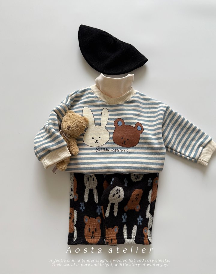 Aosta - Korean Baby Fashion - #babyoutfit - Bear Toto Sweatshirt - 9