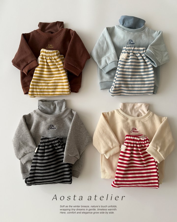 Aosta - Korean Baby Fashion - #babywear - Fake Turtleneck - 12