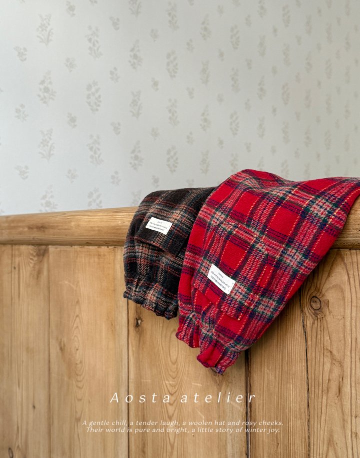 Aosta - Korean Baby Fashion - #babywear - Check Pants - 3