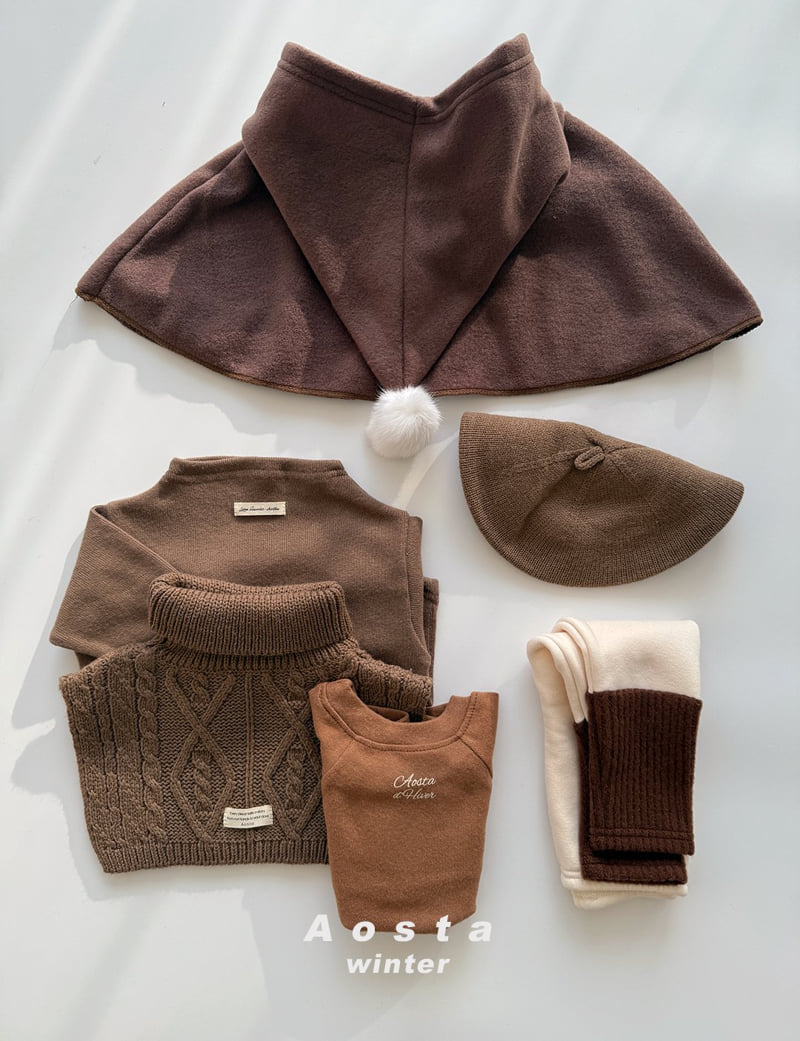 Aosta - Korean Baby Fashion - #babywear - Winter Cone Cape - 5