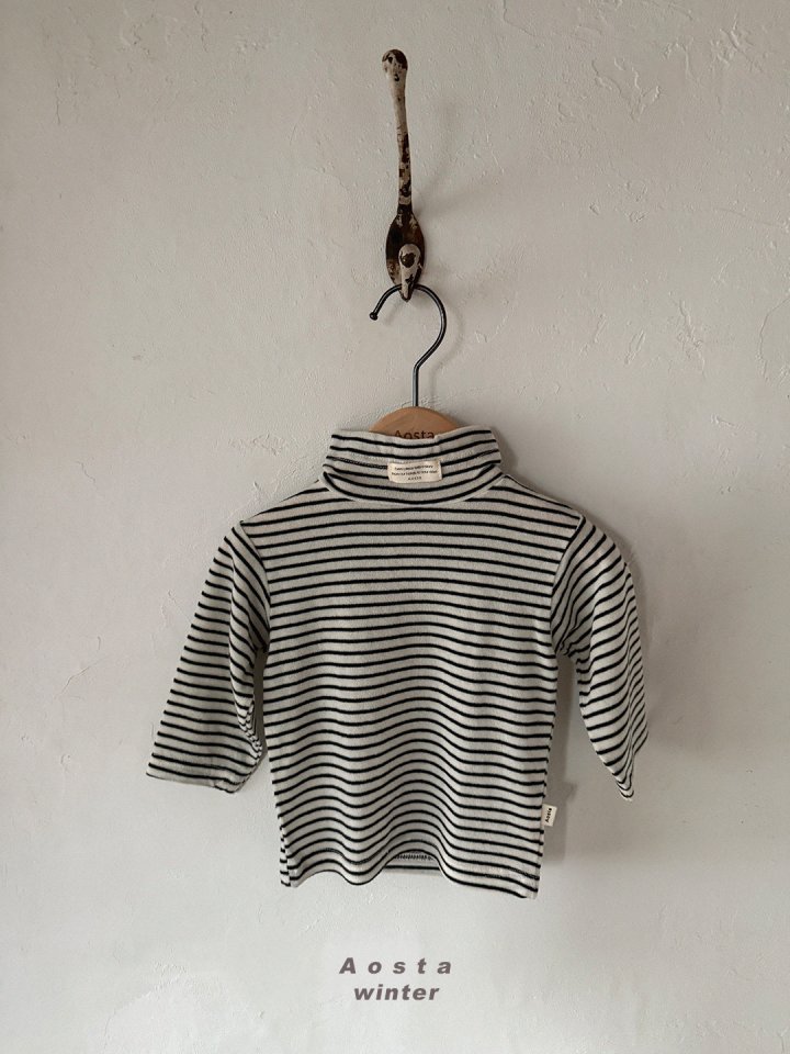 Aosta - Korean Baby Fashion - #babywear - Wool Turtleneck Tee - 2