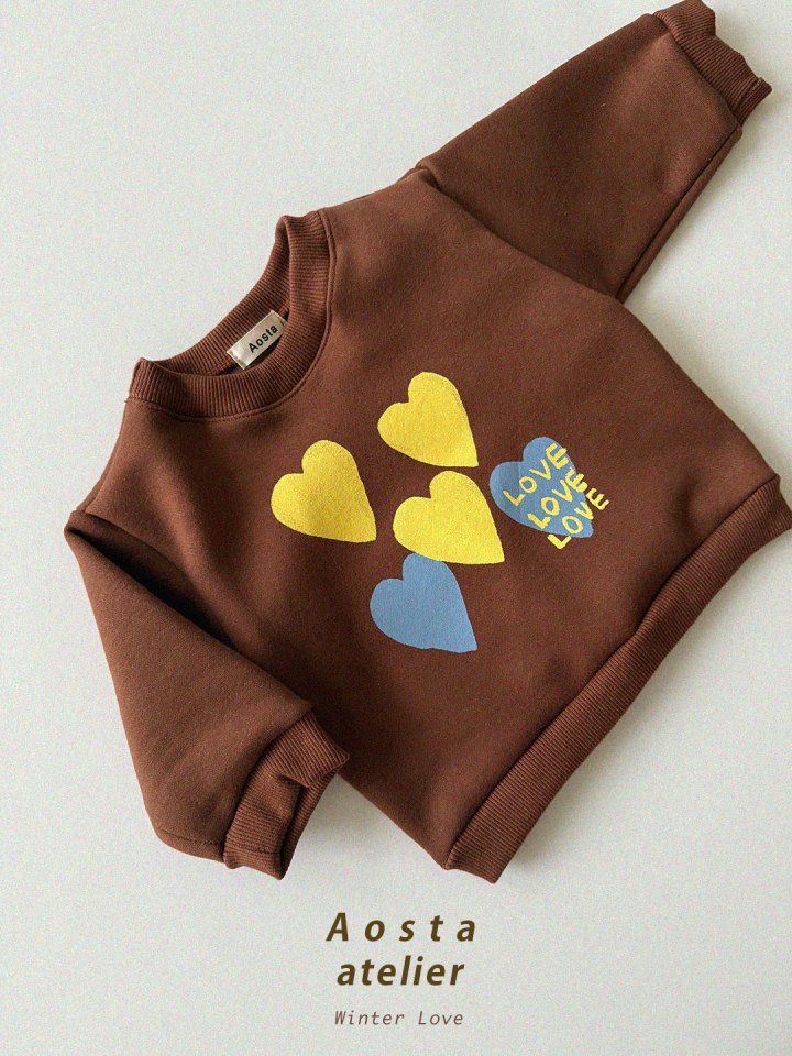 Aosta - Korean Baby Fashion - #onlinebabyboutique - Heart Sweatshirt - 6