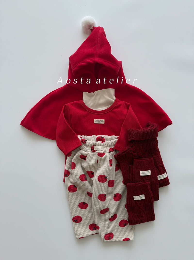 Aosta - Korean Baby Fashion - #onlinebabyboutique - Winter Cone Cape - 6