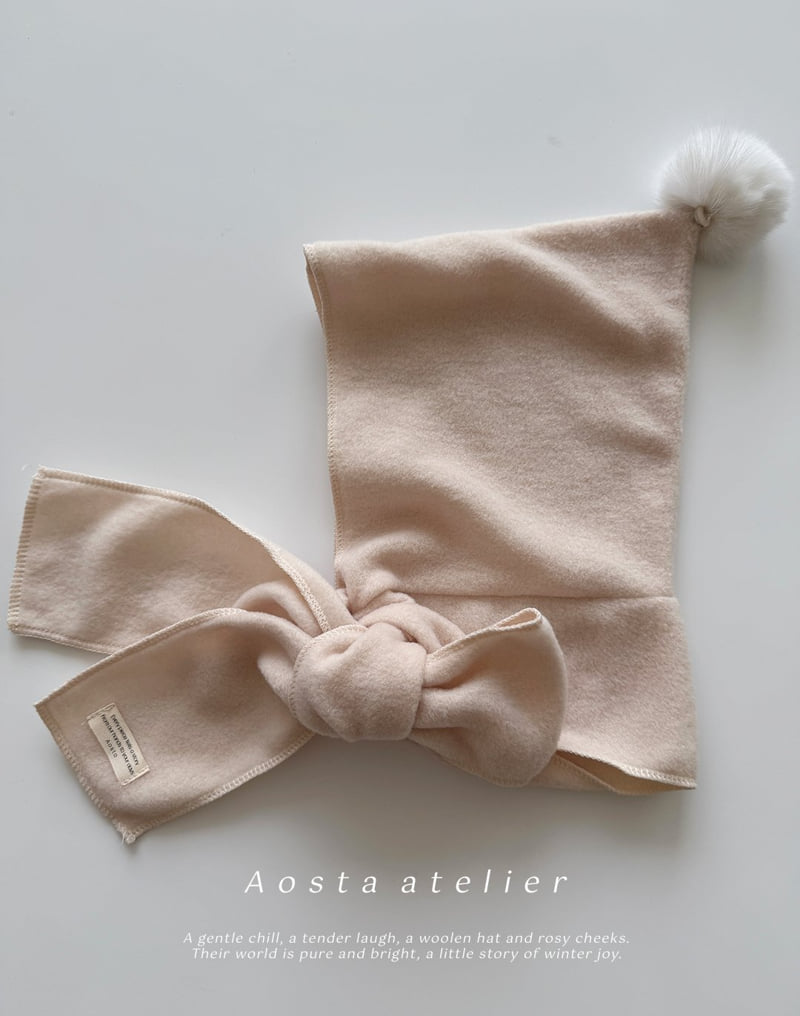 Aosta - Korean Baby Fashion - #onlinebabyboutique - Winter Cone Muffler - 5