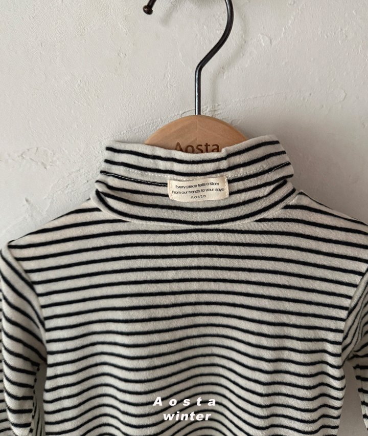 Aosta - Korean Baby Fashion - #onlinebabyboutique - Wool Turtleneck Tee - 3