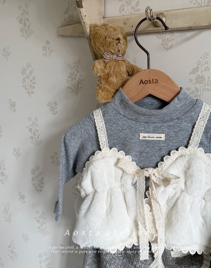 Aosta - Korean Baby Fashion - #onlinebabyboutique - Soft Turtleneck Tee - 12