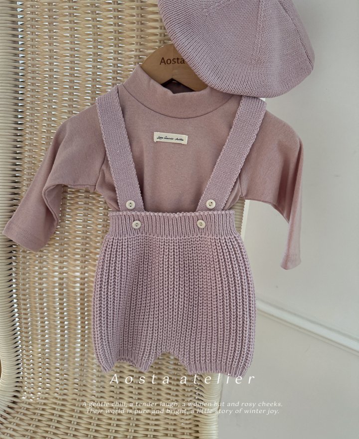 Aosta - Korean Baby Fashion - #onlinebabyboutique - Knit Overalls - 11