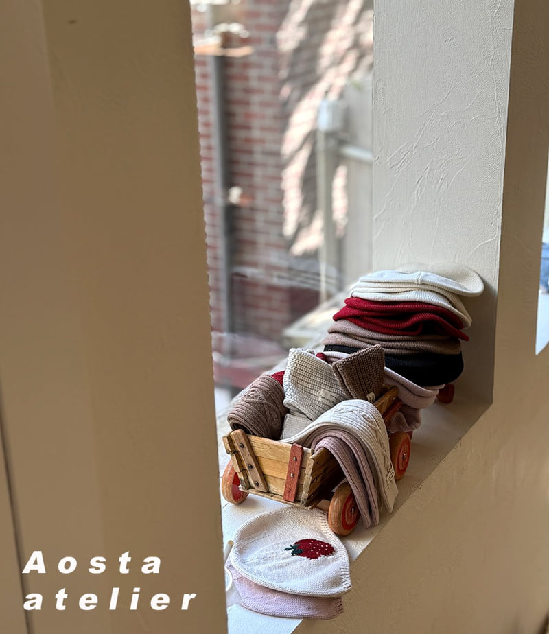 Aosta - Korean Baby Fashion - #onlinebabyboutique - Knit Beret - 6