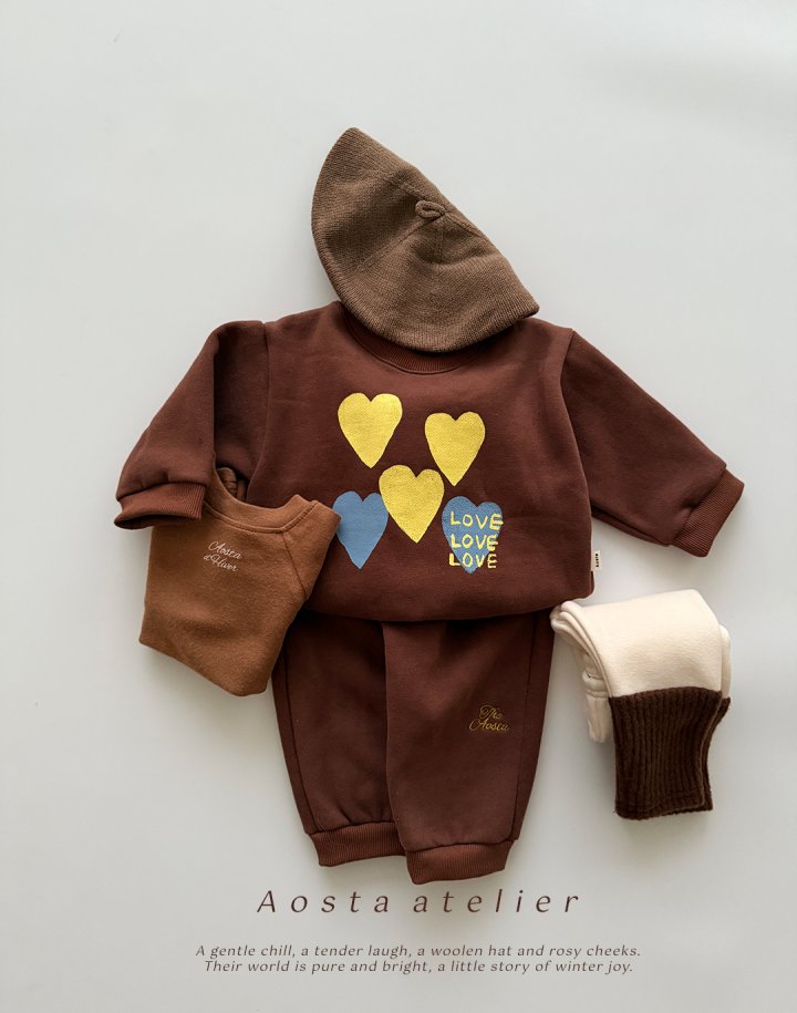 Aosta - Korean Baby Fashion - #onlinebabyshop - Heart Sweatshirt - 7