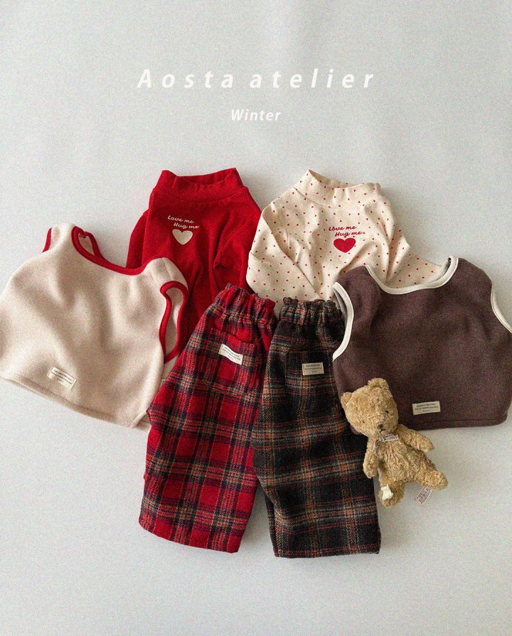 Aosta - Korean Baby Fashion - #onlinebabyshop - Check Pants - 5