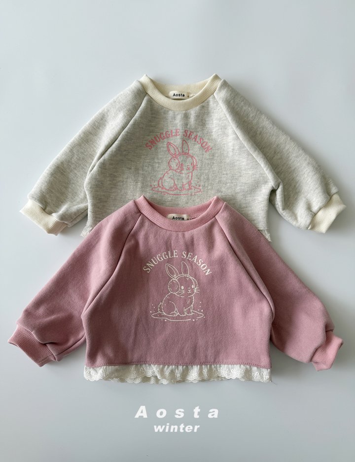 Aosta - Korean Baby Fashion - #onlinebabyshop - Bibi Rabbit Sweatshirt