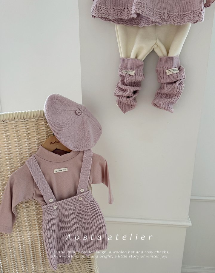 Aosta - Korean Baby Fashion - #onlinebabyshop - Knit Overalls - 12
